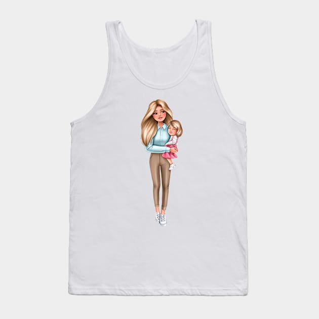 Mother with doughter Tank Top by inna.grevceva